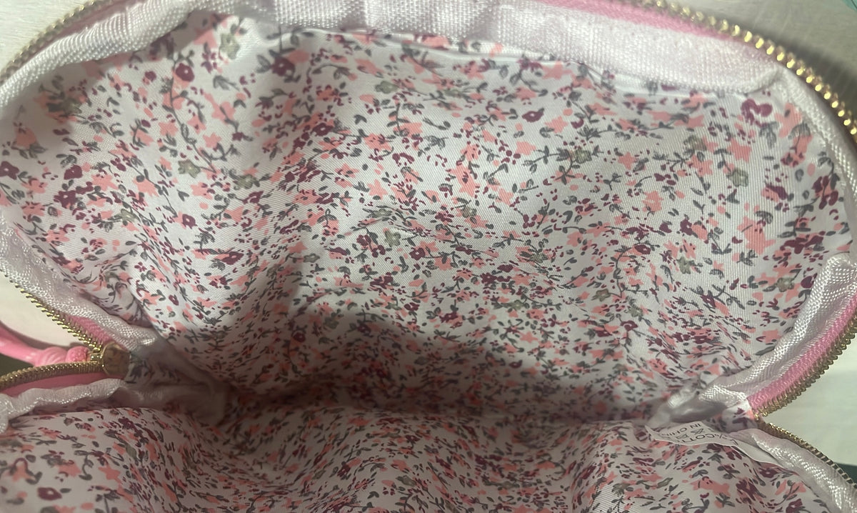 Paisley bandana print makeup pouch