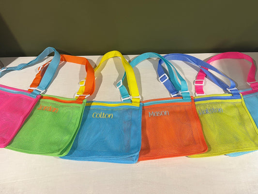 Mesh mini beach bag