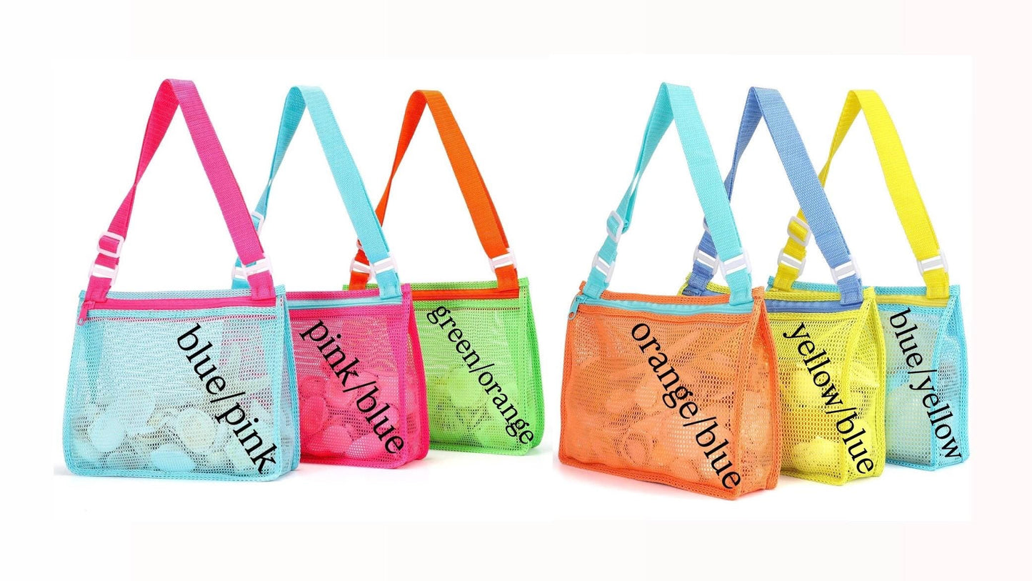 Mesh mini beach bag