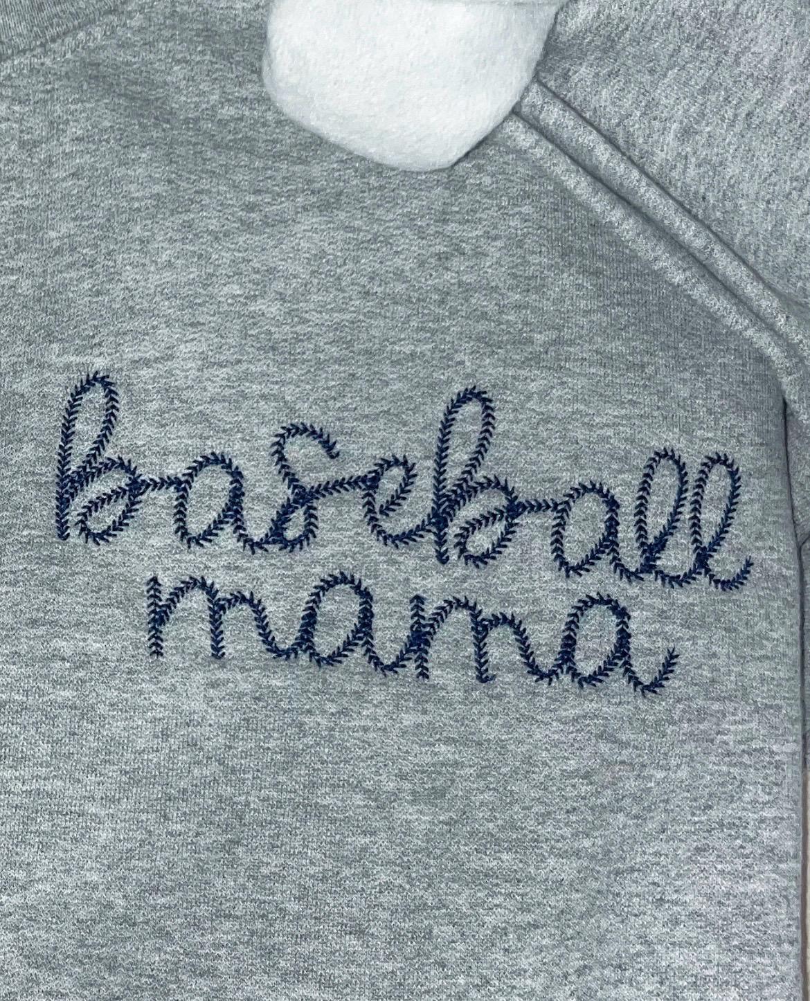 baseball mama crewneck