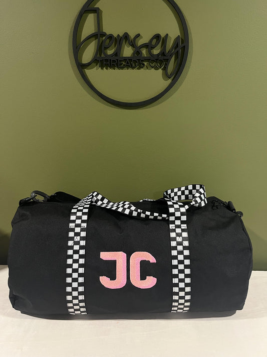 Checker duffle bag