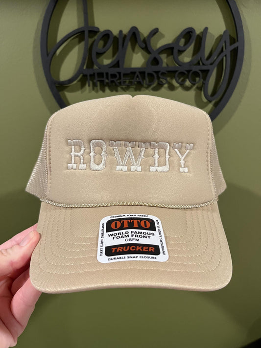 Rowdy monochrome foam trucker