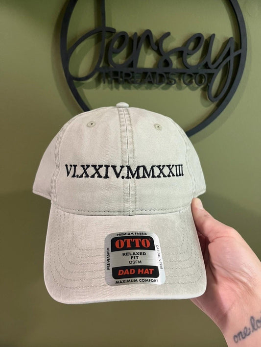 Roman numerals dad hat