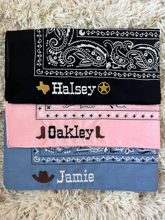 Custom Saloon with Logo Bandana