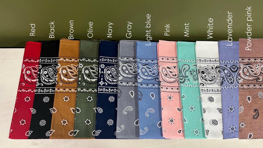 Chain stitch bandana